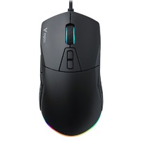 RAPOO 雷柏 V360 有线鼠标 6200DPI RGB 黑色