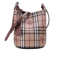 BURBERRY 博柏利 40571561 女士水桶包 藕粉色