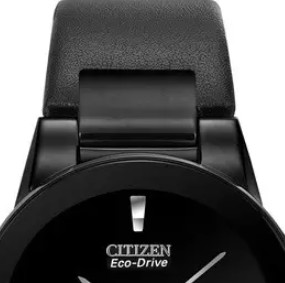 CITIZEN 西铁城 光动能腕表系列 AU1065-07E 男士光动能手表 40mm 黑盘 黑色小牛皮表带 圆形