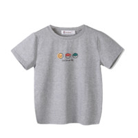 恒源祥 儿童纯棉印花短袖T恤 TQ20703 花灰色 80cm
