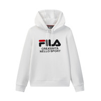 FILA 斐乐 女士运动卫衣 F61W038215A-WT 标准白 M