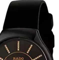 RADO 雷达 True Thinline真薄系列 R27742709 女士石英手表 29.5mm 黑盘 黑色硅胶表带 圆形