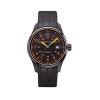 HAMILTON 汉米尔顿 卡其野战系列 H70685337 男士机械手表 44mm 黑盘 黑色橡胶表带 圆形