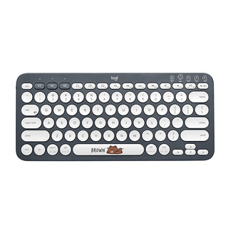 logitech 罗技 K380键盘 无线键鼠套装 布朗熊+Pebble鼠标