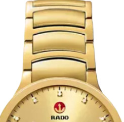 RADO 雷达 Centrix晶萃系列 R30279703 男士机械手表 38mm 金盘 PVD镀金不锈钢表带 圆形