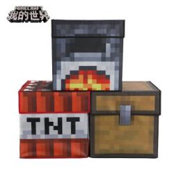 Minecraft 游戏周边箱子tnt 熔炉储物收纳箱可折叠 2件多少钱 什么值得买
