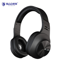 SADES 赛德斯 D808 无线蓝牙头戴式耳机 黑色