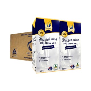 澳滋选澳大利亚原装进口纯牛奶1L*12盒整箱装全脂营养早餐高钙