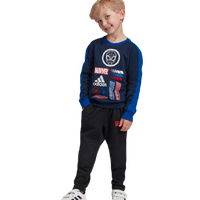 adidas 阿迪达斯 儿童卡通运动圆领套头卫衣 ED6454 学院藏青蓝/学院蓝/浅猩红 104cm