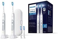 Philips 飞利浦 Sonicare ExpertClean 7300 电动牙刷 HX9611/19，携行盒，双支装，白色