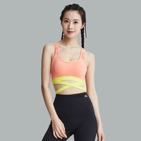 浩沙女瑜伽服运动内衣固定支掌健身背心速干胸衣 XL 桃红