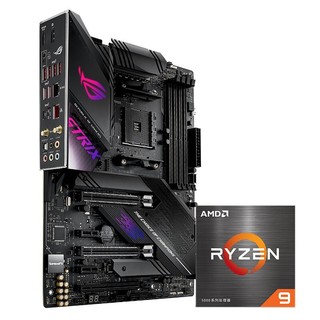 ROG 玩家国度 STRIX X570-E GAMING主板+AMD 5900X CPU处理器 板U套装