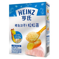 Heinz 亨氏 鳕鱼胡萝卜粒粒面 320g +凑单品