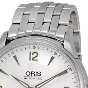 ORIS 豪利时 文化系列 623-7582-4071MB 男士机械手表 40mm 银盘 银色不锈钢表带 圆形