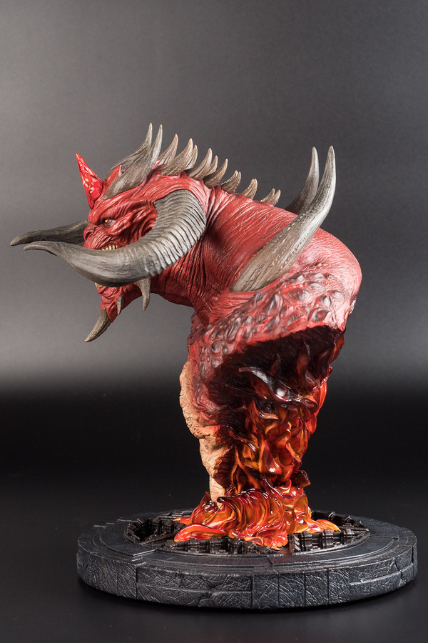 玩模总动员暗黑破坏神ii20周年纪念版迪亚波罗胸像开箱评测