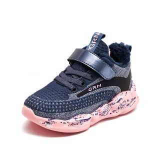 商品贵人鸟儿童加绒休闲运动鞋957m紫色