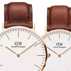 Daniel Wellington 丹尼尔惠灵顿 Classic系列 情侣石英手表 DW00100006 40mm男表/DW00100035 36mm女表