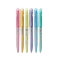 PILOT 百乐 SW-FL-S6-2 frixion磨摩擦 可擦荧光记号笔 自然色系6色
