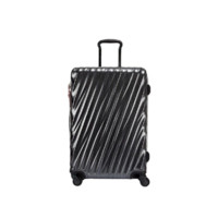 TUMI 途明 19 Degree Polycarbonate系列PC万向轮TSA海关锁拉链双杆拉杆箱0228664DPE 黑色/粉色24英寸