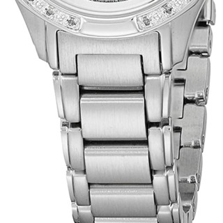 CITIZEN 西铁城 光动能腕表系列 EW2130-51D 女士光动能手表 26mm 贝母盘 银色不锈钢带 圆形