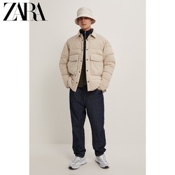 ZARA 06719305710 冬季棉服长袖衬衫夹克外套