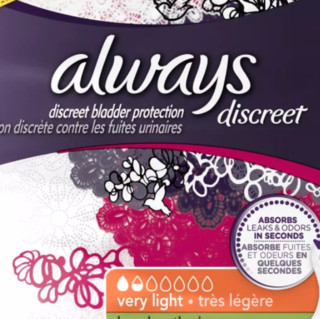 Always Discreet 超薄加长型护垫 22cm*44片