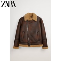 ZARA  00706548700 男士冬季仿皮仿羊羔绒夹克外套