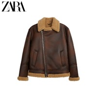 ZARA  00706548700 男士冬季仿皮仿羊羔绒夹克外套