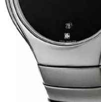 RADO 雷达 TRUE JUBILE系列 R27654742 男士石英手表 40mm 黑盘 黑色陶瓷表带 圆形