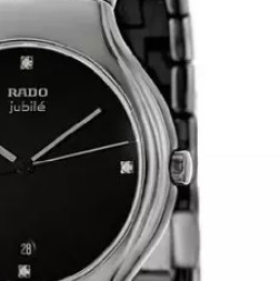 RADO 雷达 TRUE JUBILE系列 R27654742 男士石英手表 40mm 黑盘 黑色陶瓷表带 圆形
