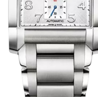 BAUME & MERCIER 名士 Hampton系列 MOA10047 男士机械手表 45mm 银盘 银色不锈钢表带 方形