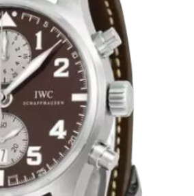 IWC 万国 飞行员系列 IW387806 男士机械手表 43mm 棕盘 棕色鳄鱼皮表带 圆形