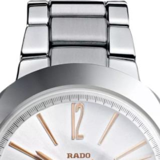 RADO 雷达 D-STAR帝星系列 R15329113 男士机械手表 42mm 白盘 银色不锈钢表带 圆形