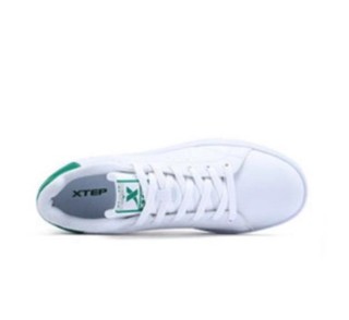 XTEP 特步 女士运动板鞋 983218319266 白绿