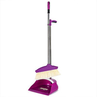 扫把簸箕套装组合家用加厚软毛扫地单个扫帚刮水器 新款豪华2件套(尊贵紫)
