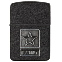 ZIPPO 之宝 28583-PARENT Army Lighters磨砂打火机 黑色裂缝