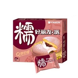 好丽友 orion 糯 巧克力派 糕点 红豆麻薯味12枚336g *3件