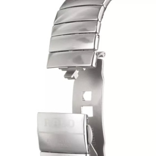 RADO 雷达 Sintra银钻系列 R13690102 男士机械手表 32mm 白盘 银色不锈钢陶瓷带 方形