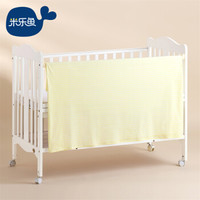 米乐鱼 婴儿床单幼儿园儿童床单新生儿宝宝四季通用床单 黄白条90X150cm *2件