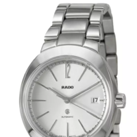 RADO 雷达 D-STAR帝星系列 R15513103 男士机械手表 38mm 银盘 银色不锈钢表带 圆形