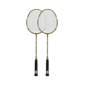 LI-NING 李宁 A761 羽毛球拍 AYPK218-1 香槟色 2支装