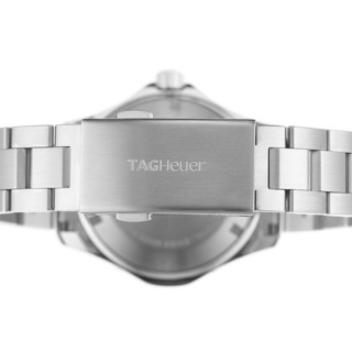 TAG Heuer 泰格豪雅 Aquaracer竞潜系列 WAP2011.BA0830 男士机械手表 41mm 白盘 银色不锈钢表带 圆形