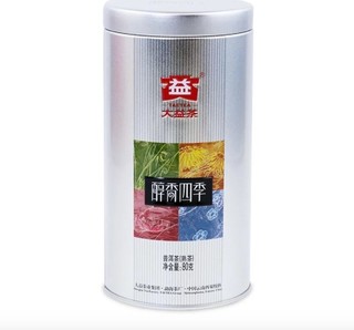 TAETEA 大益 普洱熟茶醇香四季散茶铁罐装 80g