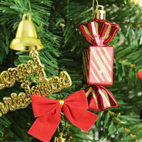 45cm粉色圣诞树小型迷你套餐圣诞节装饰品