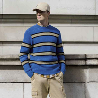 Trendiano 男装潮流条纹羊毛衫