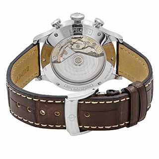 BAUME & MERCIER 名士 CAPELAND卡普蓝系列 MOA10082 男士机械手表 42mm 白盘 棕色真皮带 圆形