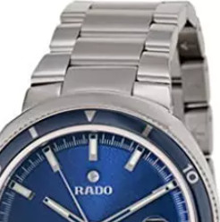 RADO 雷达 D-STAR帝星系列 R15960203 男士机械手表 41mm 蓝盘 银色不锈钢表带 圆形