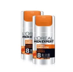欧莱雅(LOREAL)男士8重功效VCG抗倦容护肤套装(醒肤露*2 赠:洁面*4)洗面奶男 乳液面霜 *2件