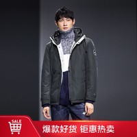 HLA海澜之家 | 时尚防风男士连帽简约防风保暖羽绒服