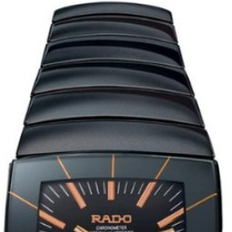 RADO 雷达 SINTRA系列 R13663162 男士机械手表 34mm 黑盘 黑色陶瓷表带 圆形